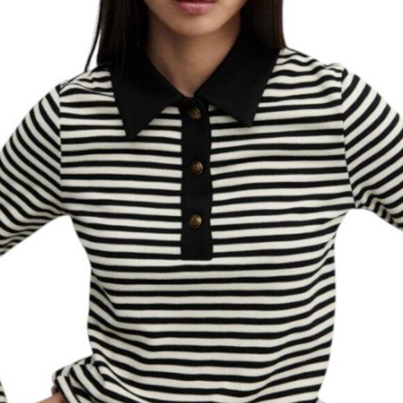 Mango button-down collar polo shirt NWT - Picture 3 of 6